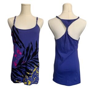 Graphic Twist Back Tank Top